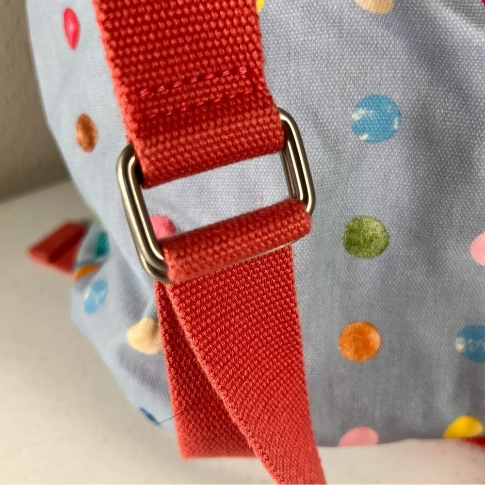 Matilda Jane Make A Splash Swim Backpack Floral Polka Dot Drawstring Snap Close